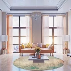 Pyöreät Matot - Giave (beige/sininen) -Pyöreät Matot Myymälä dt70280 101 160xyuvarlak