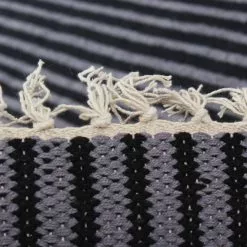 Räsymatto - Eila (harmaa(musta-harmaa) 12 Räsymatto - Eila (harmaa(musta-harmaa) -Pyöreät Matot Myymälä eila 22903 26113