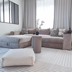 Shaggy Indoor-Outdoor - Avalon (cream) -Pyöreät Matot Myymälä eilaemilia avaloncream