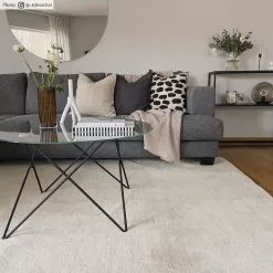 Villamatto - Ella (creme) -Pyöreät Matot Myymälä ella offwhite 63kvadrat