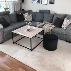 Villamatto - Ella (creme) -Pyöreät Matot Myymälä ella offwhite creme