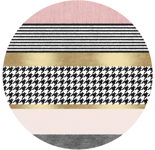 Pyöreät Matot - Esme (vaaleanpunainen/multi) 1 Pyöreät Matot - Esme (vaaleanpunainen/multi) -Pyöreät Matot Myymälä esme2rund