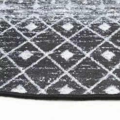 Pyöreät Matot - Stella (musta/valkoinen) 10 Pyöreät Matot - Stella (musta/valkoinen) -Pyöreät Matot Myymälä frenzy3