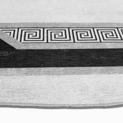 Pyöreät Matot - Olympia (musta/valkoinen) -Pyöreät Matot Myymälä ha133b1