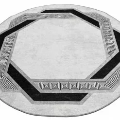 Pyöreät Matot - Olympia (musta/valkoinen) -Pyöreät Matot Myymälä handes2 99796