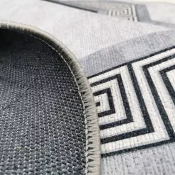 Pyöreät Matot - Olympia (musta/valkoinen) -Pyöreät Matot Myymälä handes3 4041