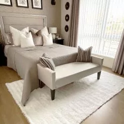 Ryijymatot - Safiiri (valkoinen) -Pyöreät Matot Myymälä home on the risesafir