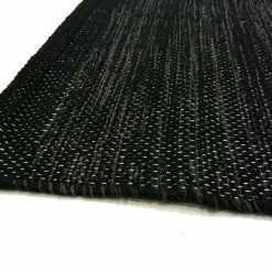 Räsymatto - Slite (musta) -Pyöreät Matot Myymälä img 0550