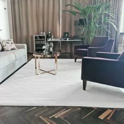 Villamatto - Hamilton (valkoinen) -Pyöreät Matot Myymälä img 20200706 101533 vit