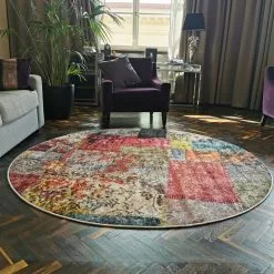 Pyöreät Matot - Ariana (multi) -Pyöreät Matot Myymälä img 20200706 103729