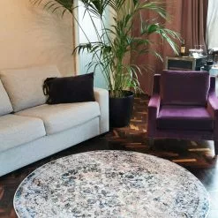 Pyöreät Matot - Denizli (sininen) -Pyöreät Matot Myymälä img 20200706 121329