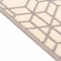 Villamatto - Emprint (valkoinen) -Pyöreät Matot Myymälä img 4004