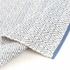 Räsymatto - Falster (sininen) 9 Räsymatto - Falster (sininen) -Pyöreät Matot Myymälä img 4516