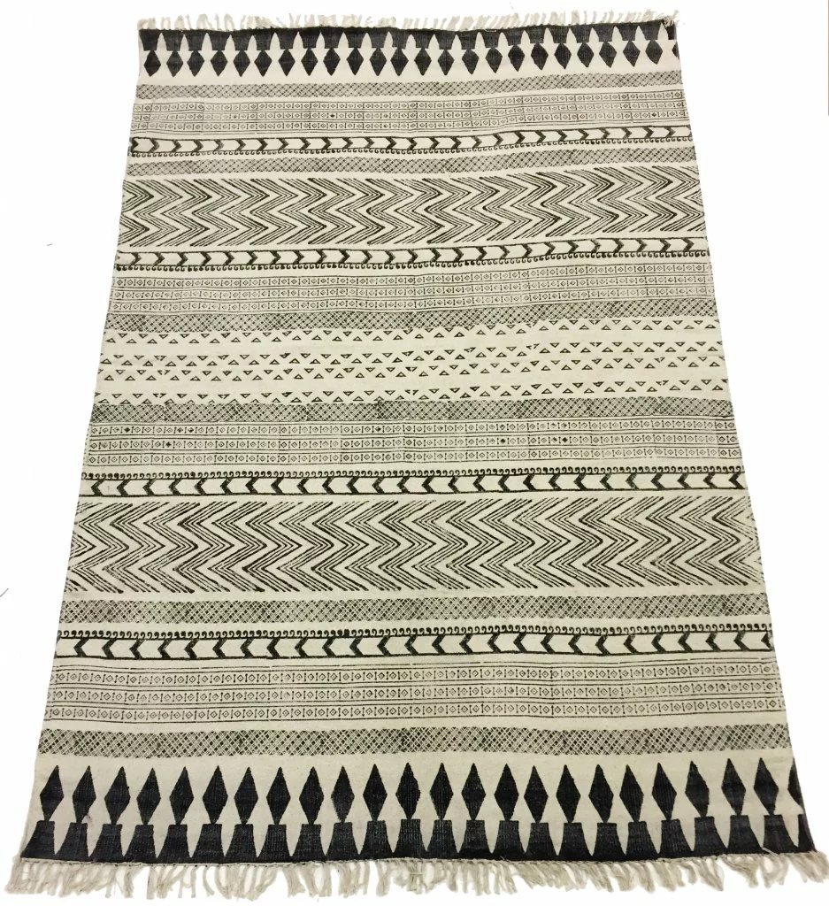 Räsymatto - Marrakech (musta/harmaa/valkoinen) 8 Räsymatto - Marrakech (musta/harmaa/valkoinen) - Image 6