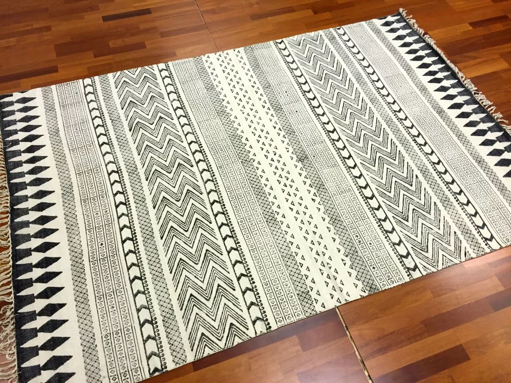 Räsymatto - Marrakech (musta/harmaa/valkoinen) 7 Räsymatto - Marrakech (musta/harmaa/valkoinen) - Image 5