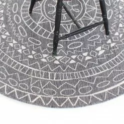 Pyöreät Matot - Brussels Diamond (harmaa) -Pyöreät Matot Myymälä img 6412