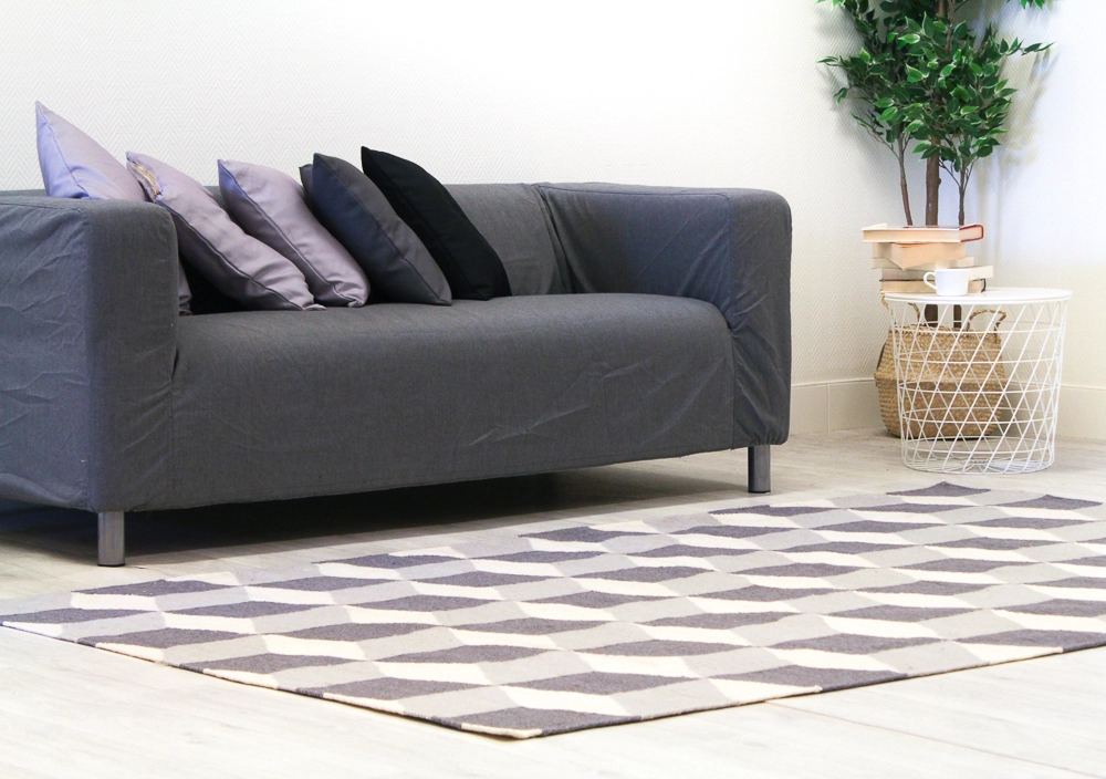 Villamatto - Floriáda (harmaa) 4 Villamatto - Floriáda (harmaa) - Image 2