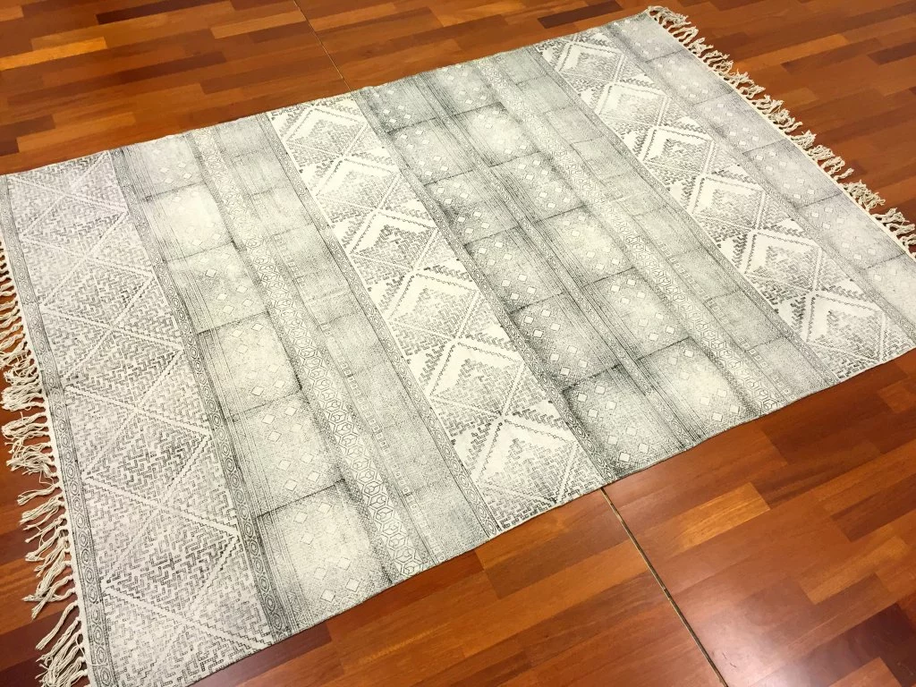 Räsymatto - Rabat (musta/harmaa/valkoinen) 3 Räsymatto - Rabat (musta/harmaa/valkoinen)