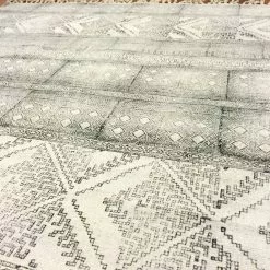 Räsymatto - Rabat (musta/harmaa/valkoinen) 12 Räsymatto - Rabat (musta/harmaa/valkoinen) -Pyöreät Matot Myymälä img 6765