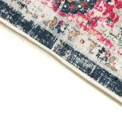 Wilton-matto - Bouhjar (sininen/pinkki/multi) -Pyöreät Matot Myymälä img 6962 87787