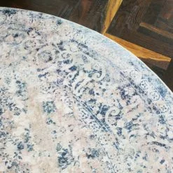 Pyöreät Matot - Denizli (sininen) -Pyöreät Matot Myymälä img 9062