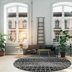 Pyöreät Matot - Stella (musta/valkoinen) 9 Pyöreät Matot - Stella (musta/valkoinen) -Pyöreät Matot Myymälä interi1 471