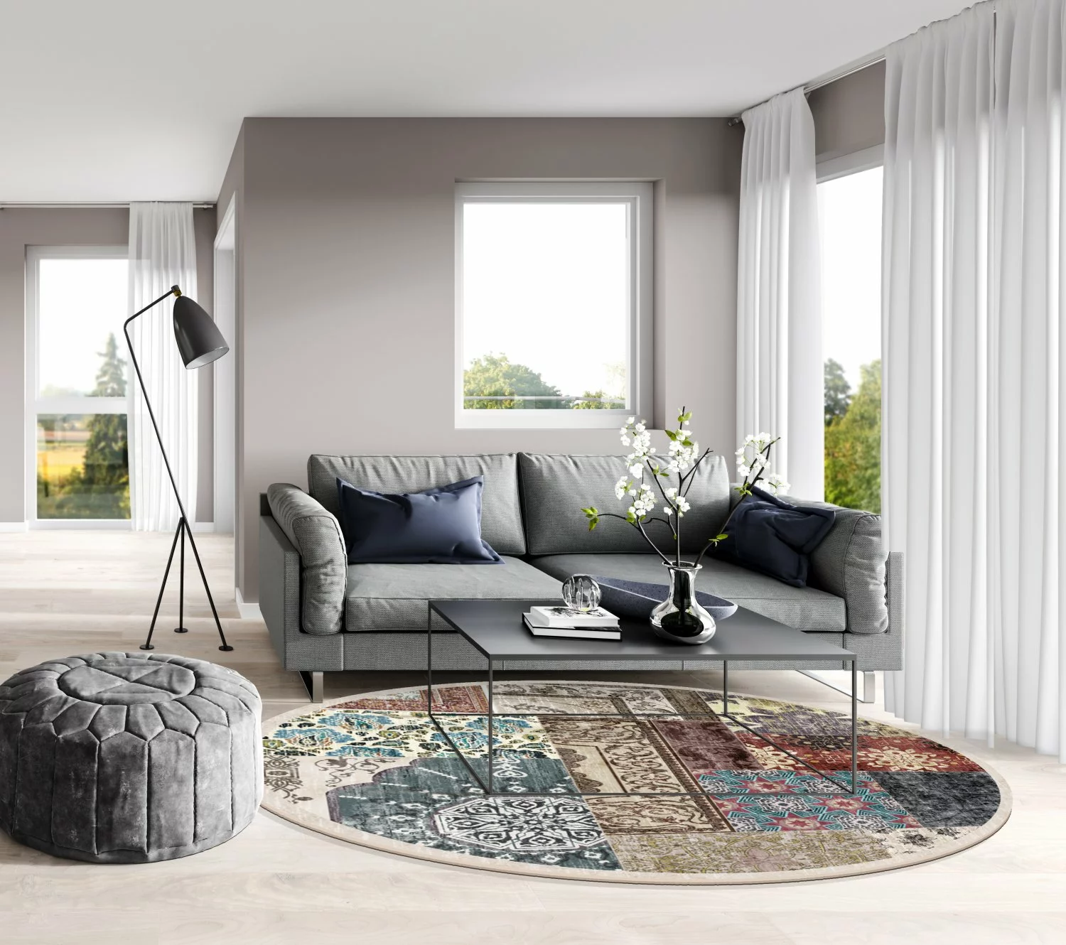 Pyöreät Matot - Linosa (multi) 4 Pyöreät Matot - Linosa (multi) - Image 2