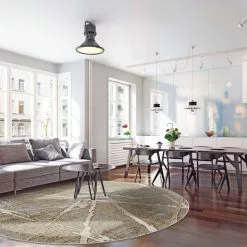 Pyöreät Matot - Lagos (beige) -Pyöreät Matot Myymälä interior 24 1007261722 1.1 lagos.skd11246.col802