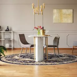 Pyöreät Matot - Vakifli (musta/multi) 6 Pyöreät Matot - Vakifli (musta/multi) -Pyöreät Matot Myymälä interior 38 parquet plant table and chair 1026598056 1.0 carlos.skd11145.801 dt40246.102.round