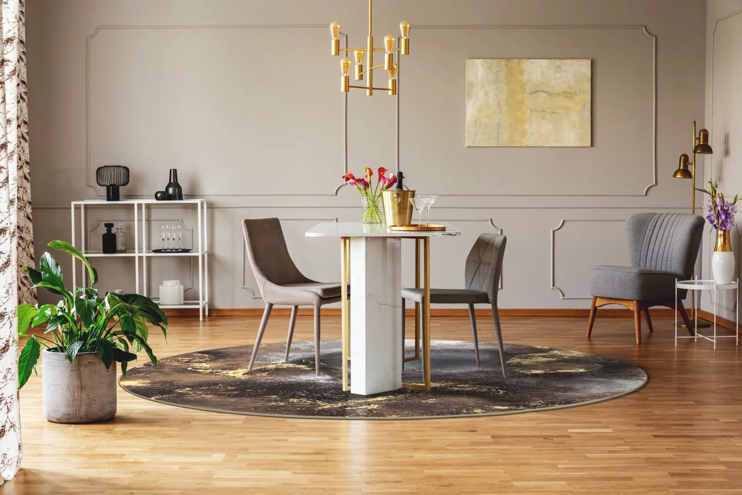 Pyöreät Matot - Sanza (harmaa /multi) - Image 2