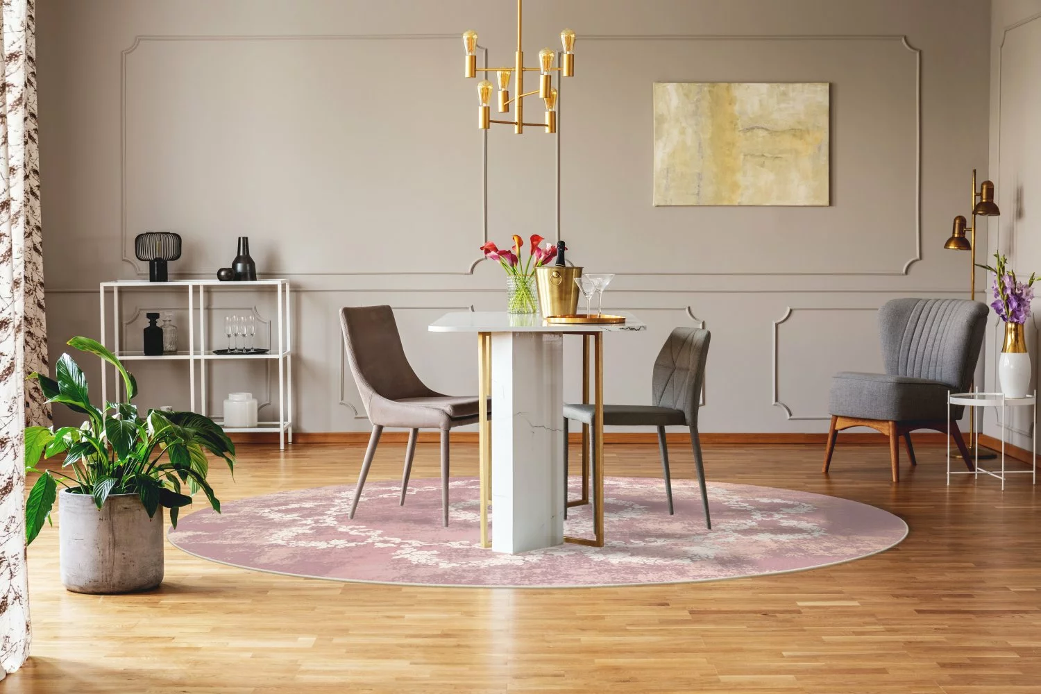 Pyöreät Matot - Nefta (vaaleanpunainen) 4 Pyöreät Matot - Nefta (vaaleanpunainen) - Image 2