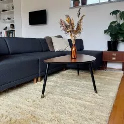 Ryijymatot - Cudillero (keltainen) -Pyöreät Matot Myymälä isehylleberg cudillerogul