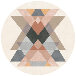 Pyöreät Matot - Jeral (beige/multi)