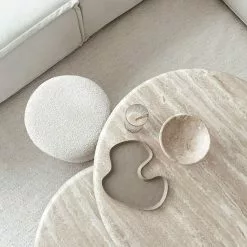 Villamatto - Hamilton (valkoinen) -Pyöreät Matot Myymälä jueguez