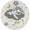 Lastenmatto - Sleeping Teddy Pyöreä (multi) -Pyöreät Matot Myymälä kinderteppich anime 9385 creme 120x120 rund