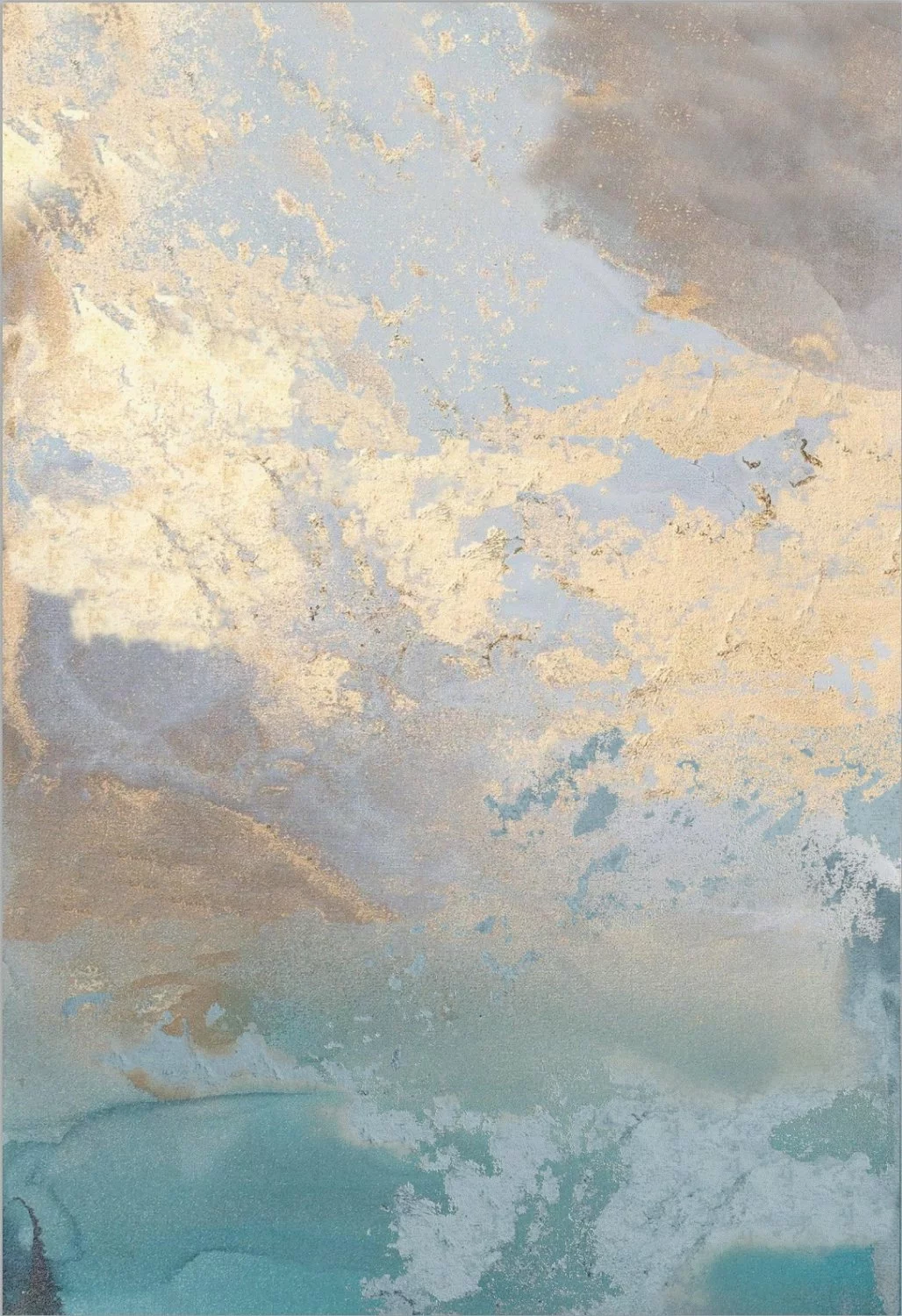 Wilton-matto - Lesley (sininen/harmaa/turkoosi) 3 Wilton-matto - Lesley (sininen/harmaa/turkoosi)