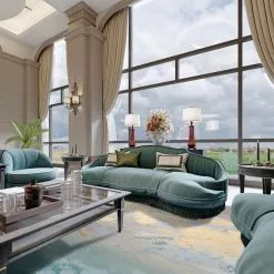 Wilton-matto - Lesley (sininen/harmaa/turkoosi) 7 Wilton-matto - Lesley (sininen/harmaa/turkoosi) -Pyöreät Matot Myymälä lesleynewversiondt35340.101final