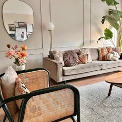 Villamatto - Novo (beige) 11 Villamatto - Novo (beige) -Pyöreät Matot Myymälä loesinterieurdesign novobeige