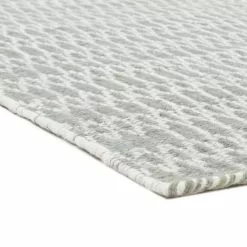 Villamatto - Long Stitch (harmaa) -Pyöreät Matot Myymälä long stitch dark grey wool ullmatta wollteppich03rr