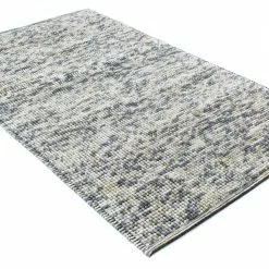 Villamatto - Luna (sininen) 6 Villamatto - Luna (sininen) -Pyöreät Matot Myymälä luna blue wool ullmatta wollteppich02rr