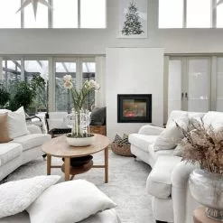 Pyöreä Matot - Cosy (valkoinen) -Pyöreät Matot Myymälä mariebaacklund cosyvit 74806