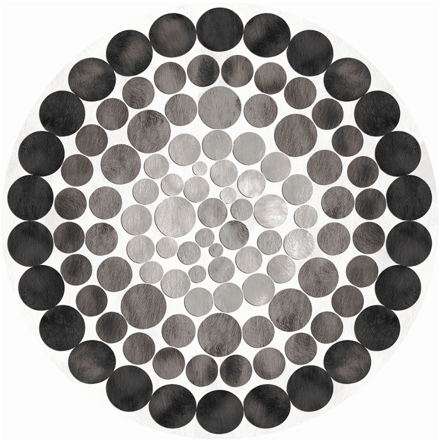 Pyöreät Matot - Marineo (harmaa) 3 Pyöreät Matot - Marineo (harmaa)