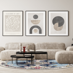 Pyöreät Matot - Mazzarino (sininen/multi) -Pyöreät Matot Myymälä mazzarinoa 20825