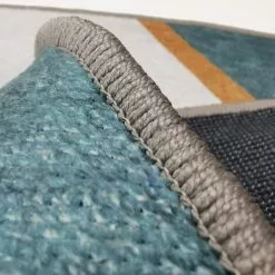 Pyöreät Matot - Savino (musta/valkoinen/vihreä) -Pyöreät Matot Myymälä michae1 9801