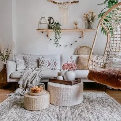 Villamatto - Luna (beige) 10 Villamatto - Luna (beige) -Pyöreät Matot Myymälä moni.dekolunabeige