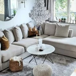 Ryijymatot - Cosy (hopea) -Pyöreät Matot Myymälä myshemmet cosysilver1