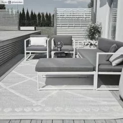 Shaggy Indoor-Outdoor - Newhaven (beige) -Pyöreät Matot Myymälä newhaven beige