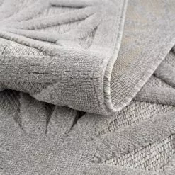 Shaggy Indoor-Outdoor - Preston (harmaa) -Pyöreät Matot Myymälä outdoorteppich santorini 58369 grau3