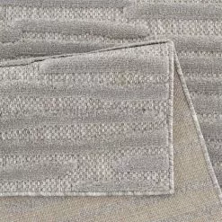 Shaggy Indoor-Outdoor - Neston (harmaa) -Pyöreät Matot Myymälä outdoorteppich santorini 58394 grau5