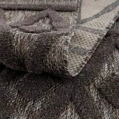 Shaggy Indoor-Outdoor - Chester (antrasiitti) -Pyöreät Matot Myymälä outdoorteppich santorini 58538 anthrazit3